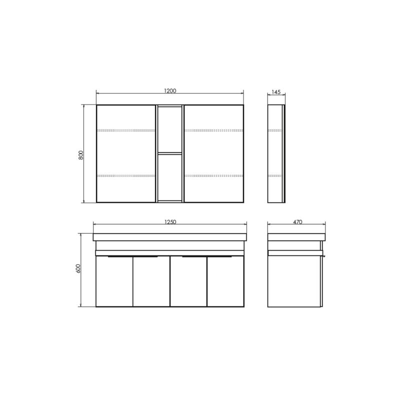 Зеркало-шкаф Comforty "Дуэт-75" 00-00009924 дуб натуральный