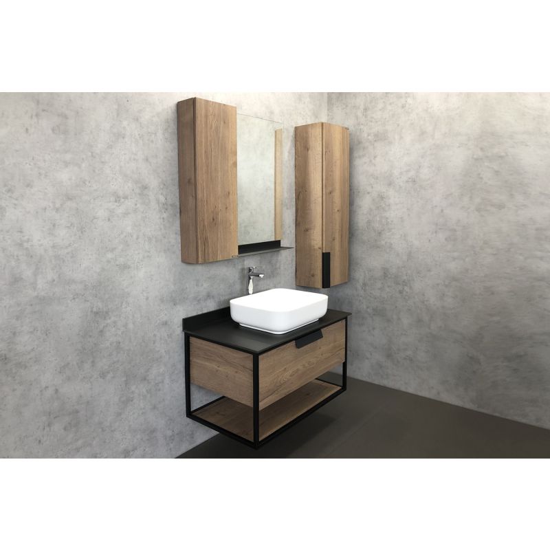 Зеркало-шкаф Comforty "Кёльн-90" 00004147987 дуб темный