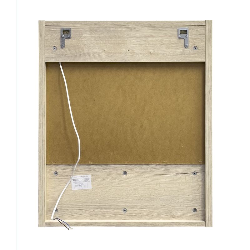 Зеркало-шкаф Comforty "Марио-60" 00-00015518 LED-подсветка дуб дымчатый