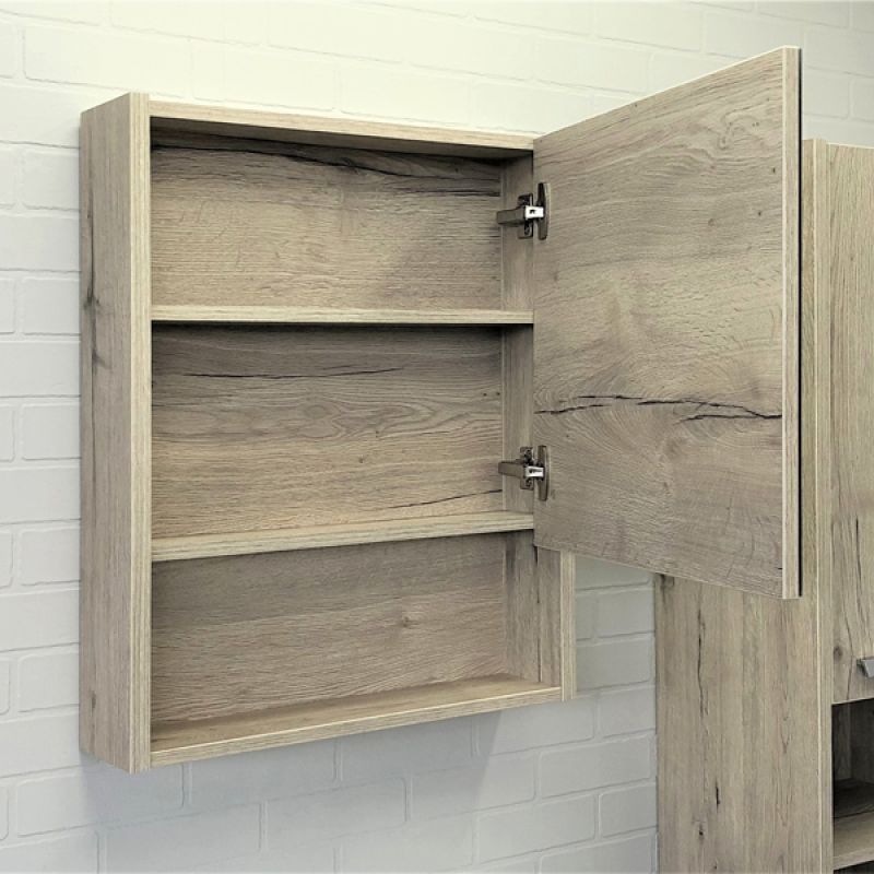 Зеркало-шкаф Comforty "Марио-60" 00-00005201 дуб дымчатый