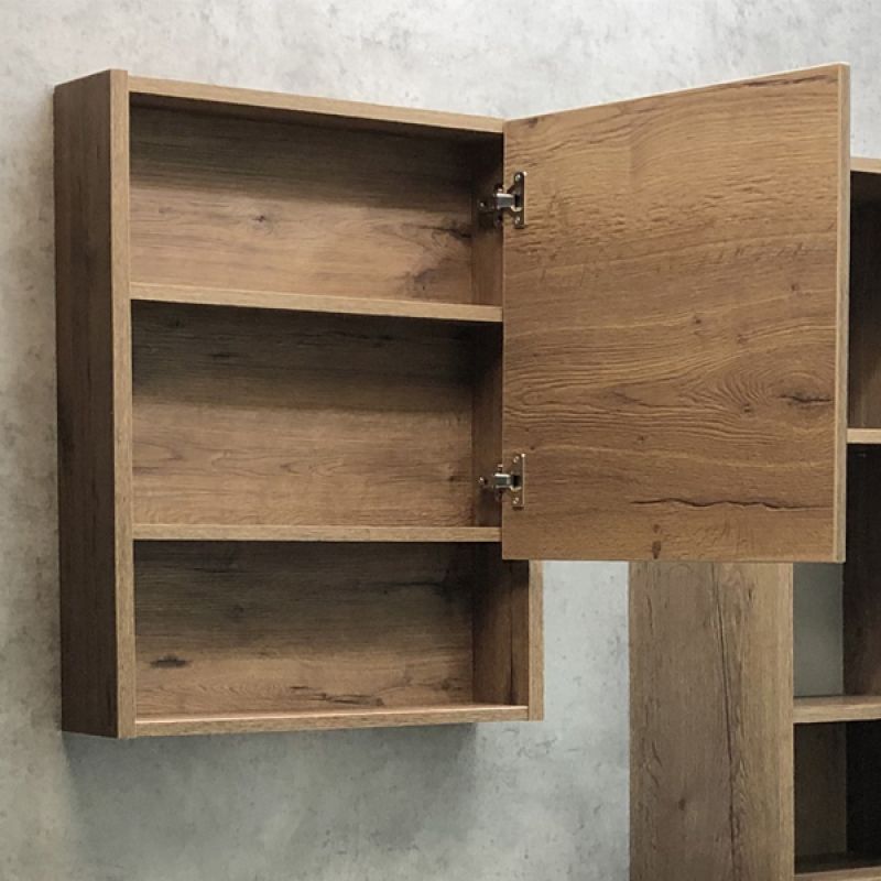 Зеркало-шкаф Comforty "Марио-60" 00-00004158 дуб темный