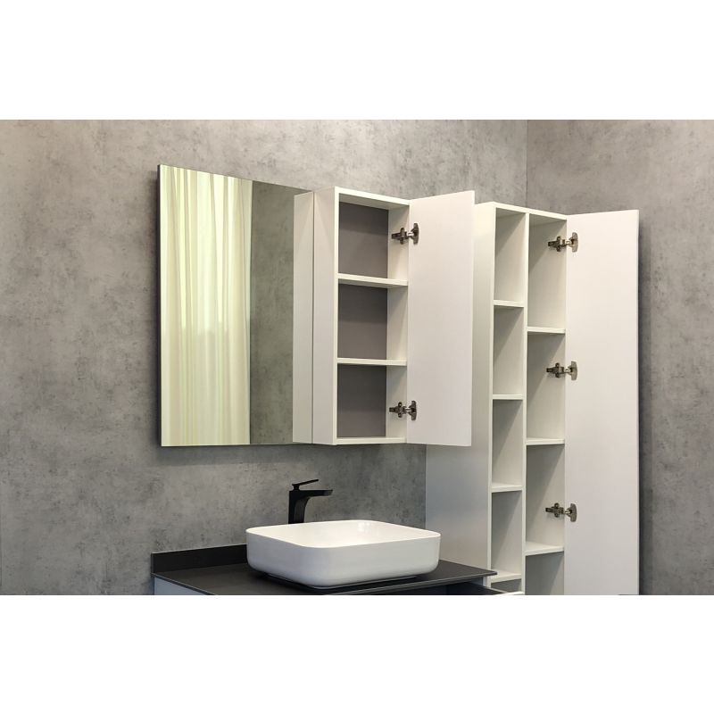 Зеркало-шкаф Comforty "Милан-90" 00004137130 белый глянец