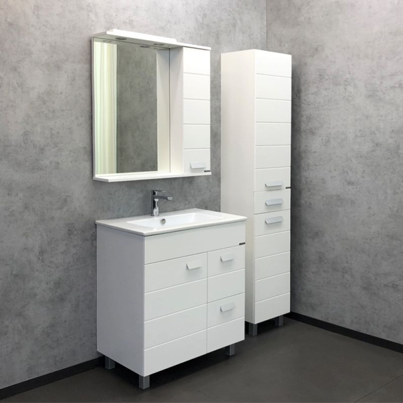 Зеркало-шкаф Comforty "Модена М-75" 00-00001640 белый матовый