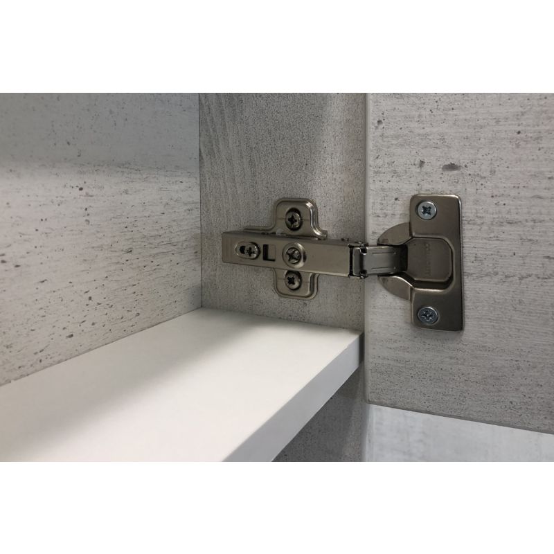 Зеркало-шкаф Comforty "Никосия-60" 00004138878 дуб белый