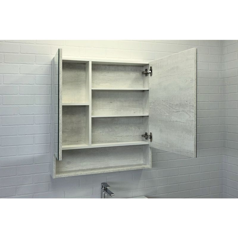 Зеркало-шкаф Comforty "Никосия-70" 00-00006163 дуб белый