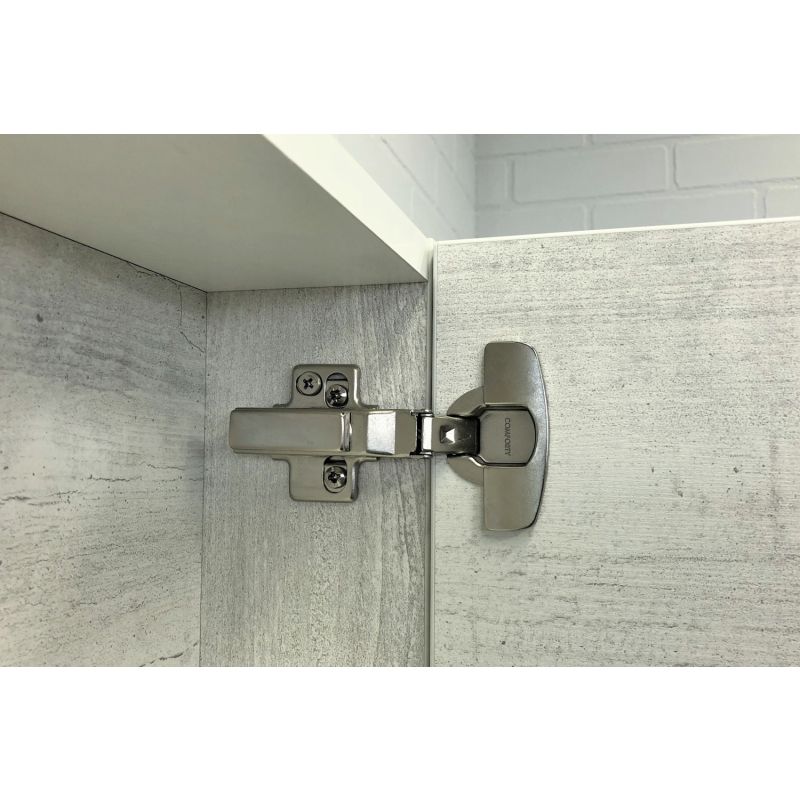 Зеркало-шкаф Comforty "Никосия-70" 00-00006163 дуб белый