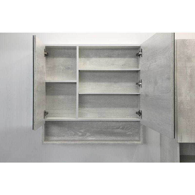 Зеркало-шкаф Comforty "Никосия-80" 00004138838 дуб белый