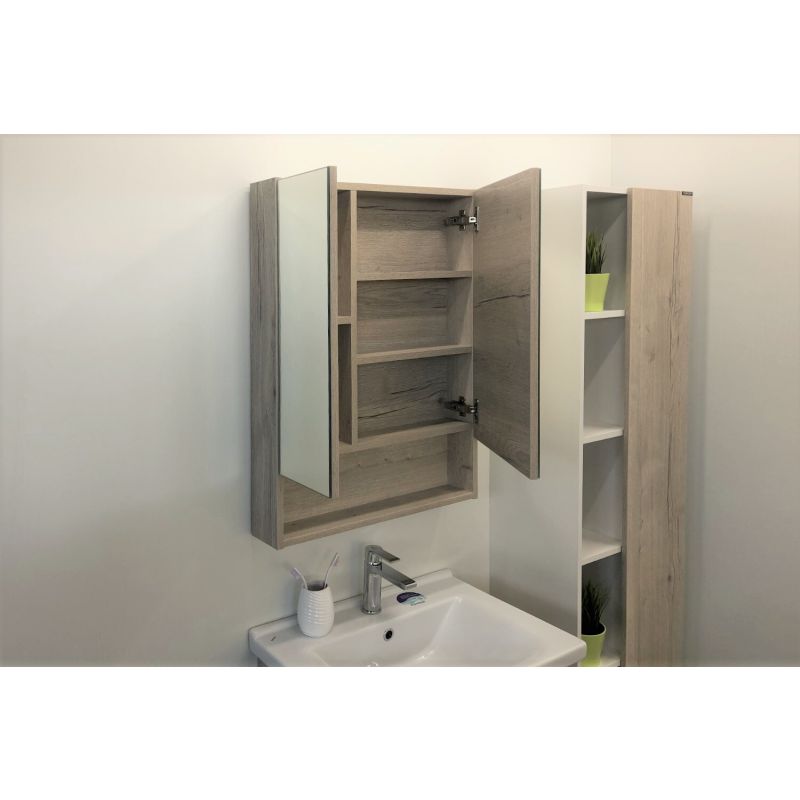 Зеркало-шкаф Comforty "Парма-60" 00004143488 дуб дымчатый