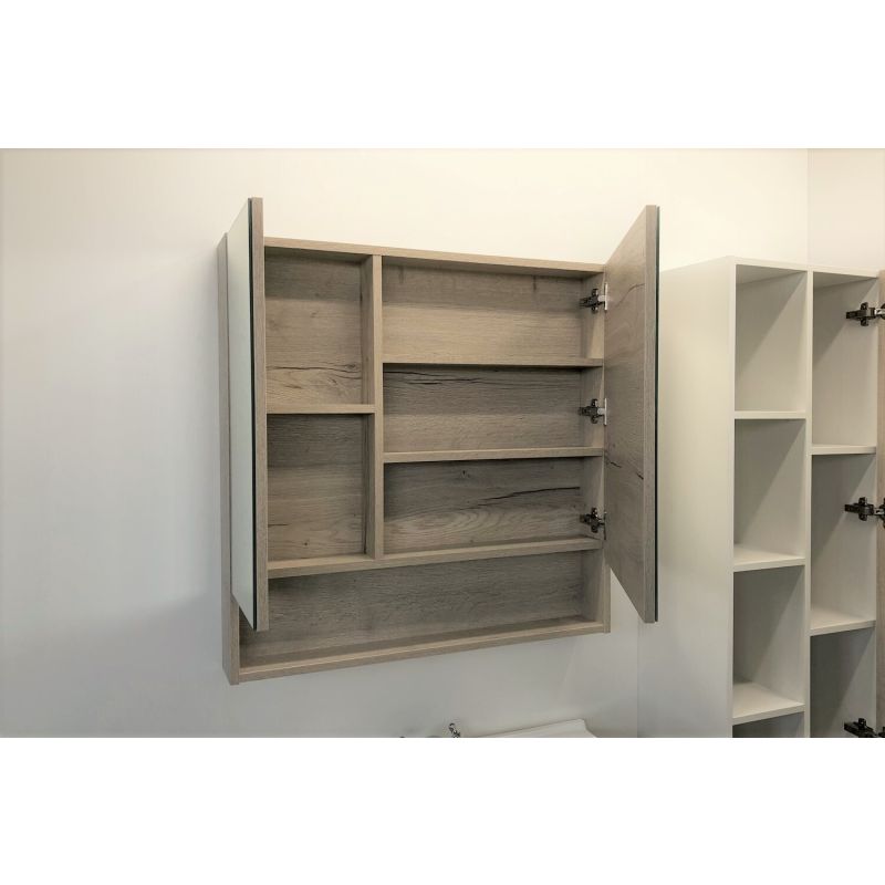 Зеркало-шкаф Comforty "Парма-80" 00004143489 дуб дымчатый