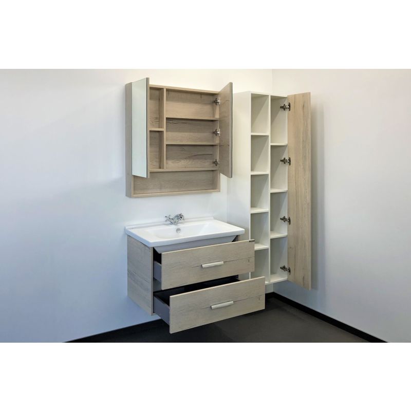 Зеркало-шкаф Comforty "Парма-80" 00004143489 дуб дымчатый