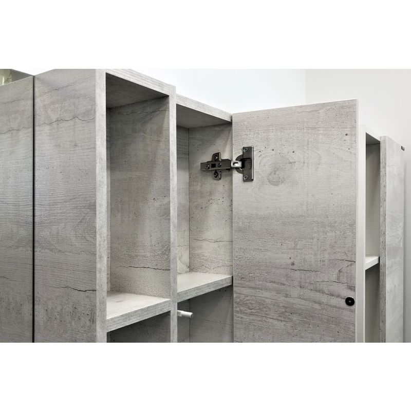 Зеркало-шкаф Comforty "Прага-120" 00004136262 дуб белый