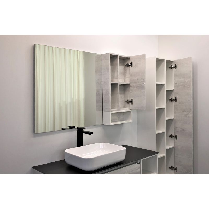 Зеркало-шкаф Comforty "Прага-120" 00004136262 дуб белый