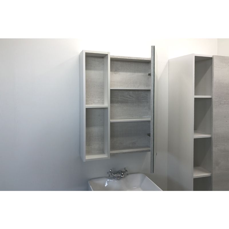 Зеркало-шкаф Comforty "Прага-60" 00004147599 дуб белый