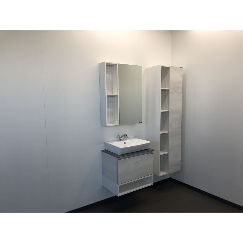 Зеркало-шкаф Comforty "Прага-60" 00004147599 дуб белый