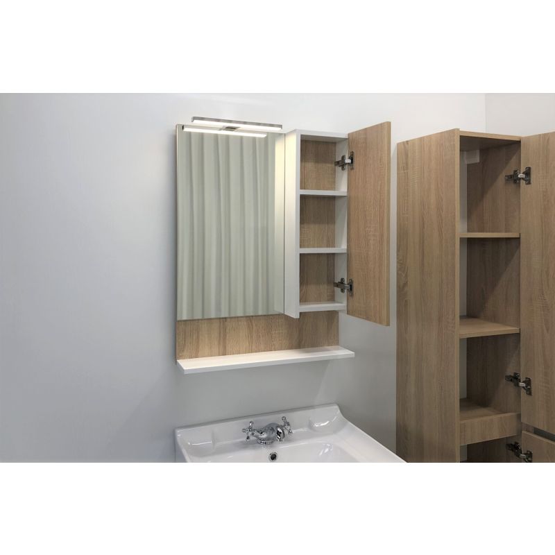 Зеркало-шкаф Comforty "Рига-60" 00004142211 дуб сонома