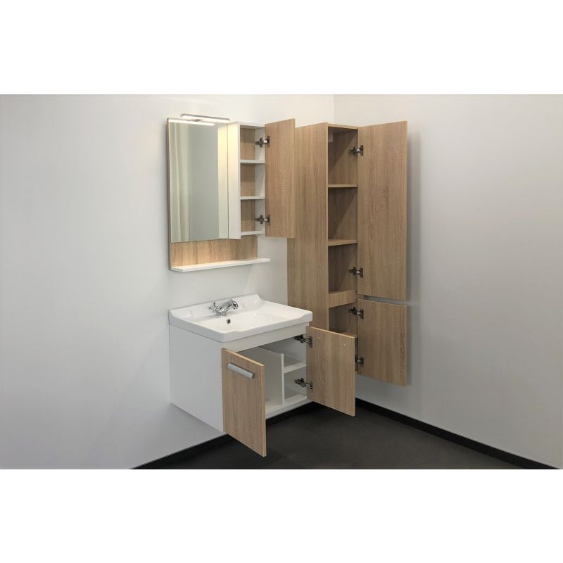 Зеркало-шкаф Comforty "Рига-60" 00004142211 дуб сонома