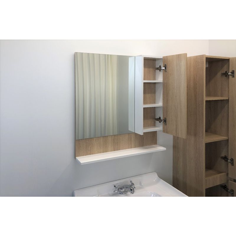 Зеркало-шкаф Comforty "Рига-70" 00004142212 дуб сонома