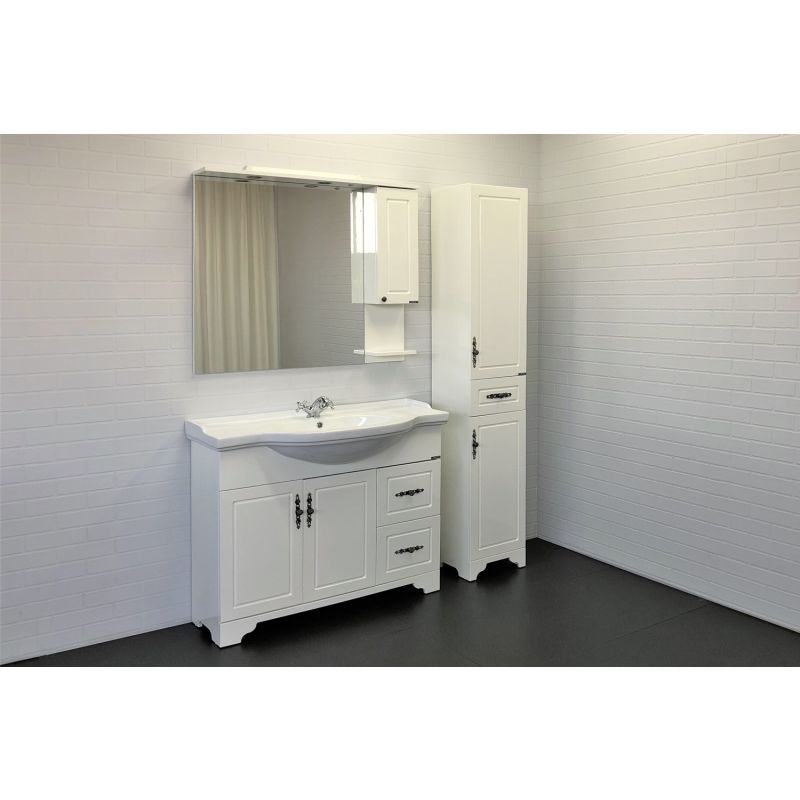 Зеркало-шкаф Comforty "Севилья-100" 00003132628  слоновая кость