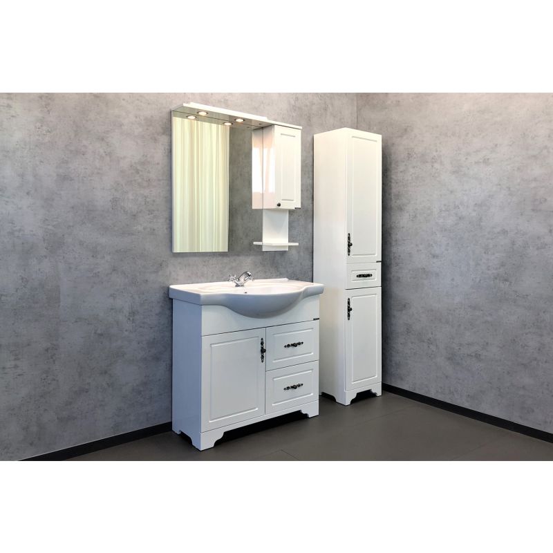 Зеркало-шкаф Comforty "Севилья-85" 00003132625 слоновая кость