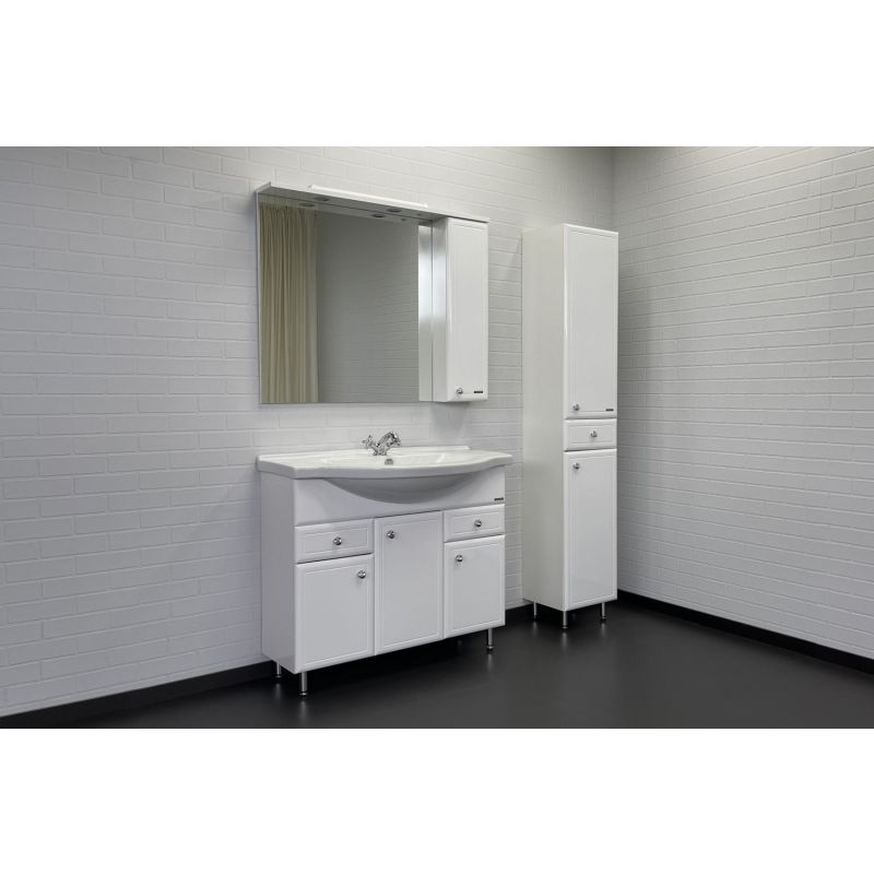 Зеркало-шкаф Comforty "Сочи-100" 00003132226 белый глянец