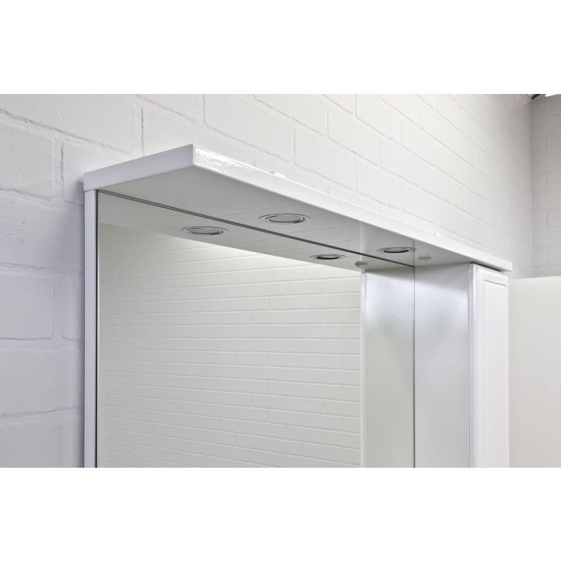 Зеркало-шкаф Comforty "Сочи-100" 00003132226 белый глянец