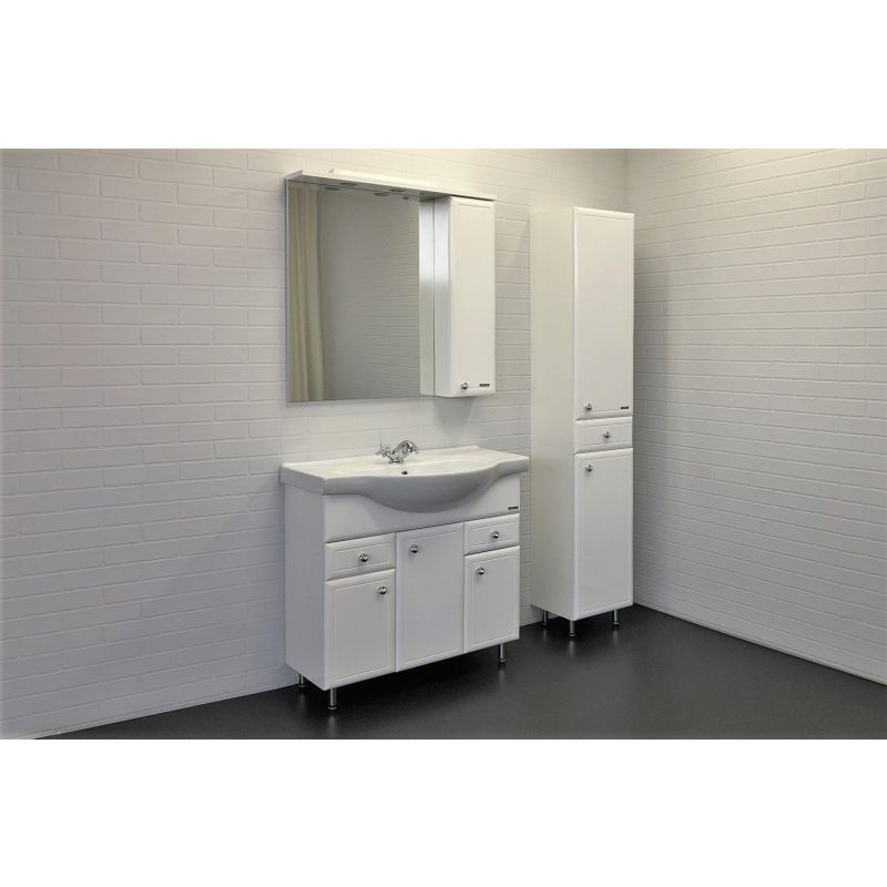 Зеркало-шкаф Comforty "Сочи-85" 00003132119 белый глянец