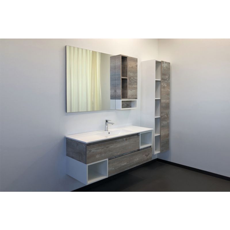 Зеркало-шкаф Comforty "Турин-120" 00004137136 дуб бежевый