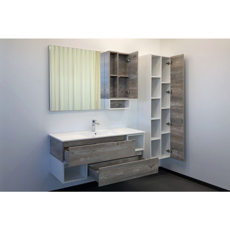 Зеркало-шкаф Comforty "Турин-120" 00004137136 дуб бежевый