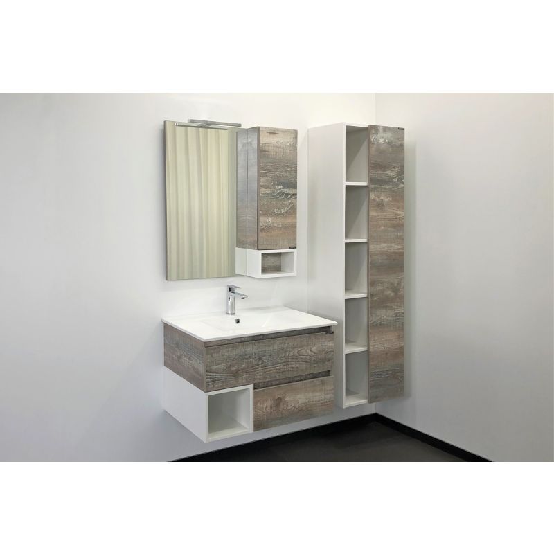 Зеркало-шкаф Comforty "Турин-75" 00004144198 дуб бежевый