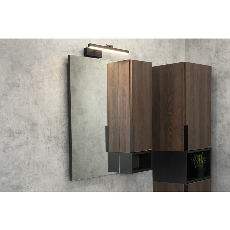 Зеркало-шкаф Comforty "Франкфурт-75" 00004151044 дуб шоколадно-коричневый