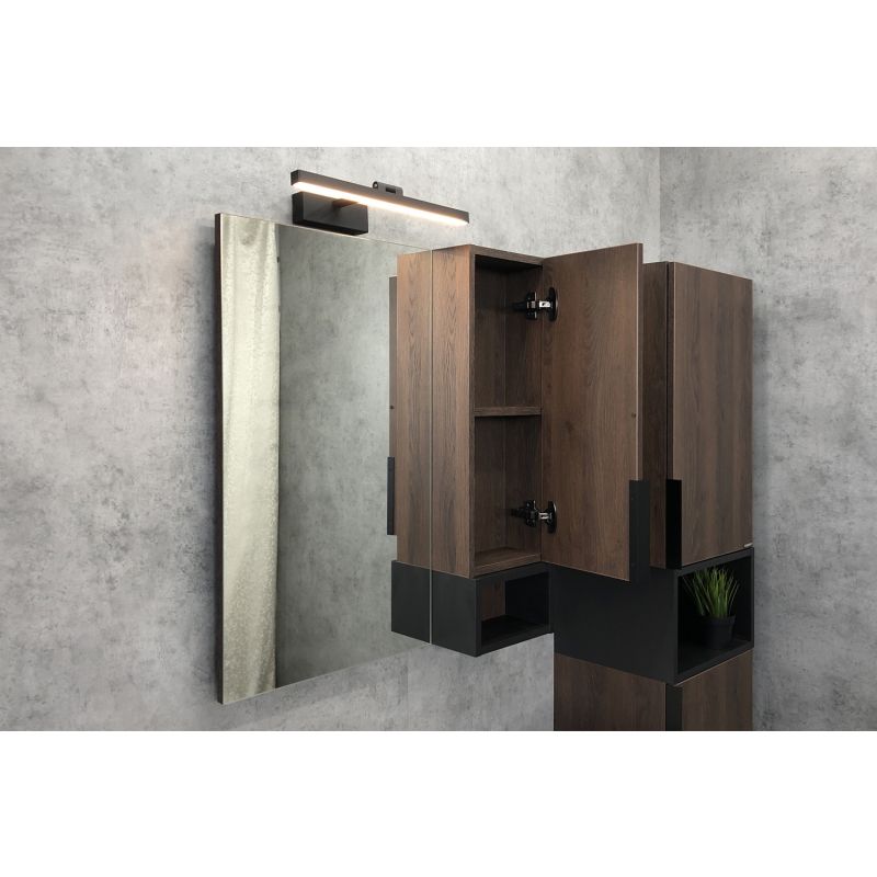 Зеркало-шкаф Comforty "Франкфурт-75" 00004151044 дуб шоколадно-коричневый