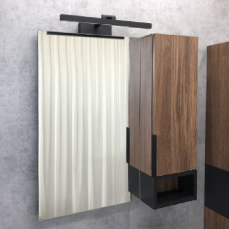Зеркало-шкаф Comforty "Штутгарт-75" 00004151037 дуб тёмно-коричневый