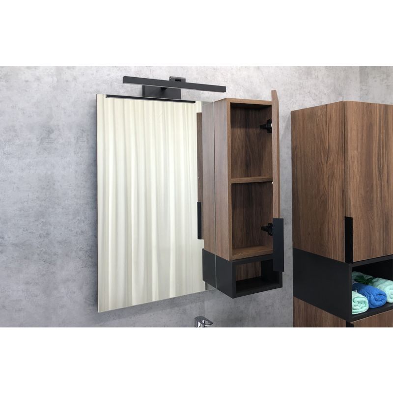 Зеркало-шкаф Comforty "Штутгарт-75" 00004151037 дуб тёмно-коричневый