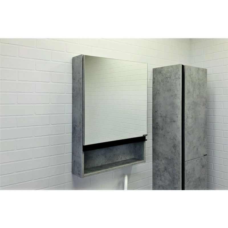 Зеркало-шкаф Comforty "Эдинбург-60" 00-00002043 бетон светлый