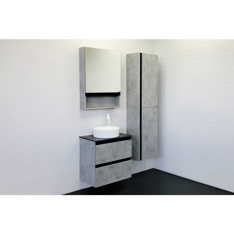 Зеркало-шкаф Comforty "Эдинбург-60" 00-00002043 бетон светлый