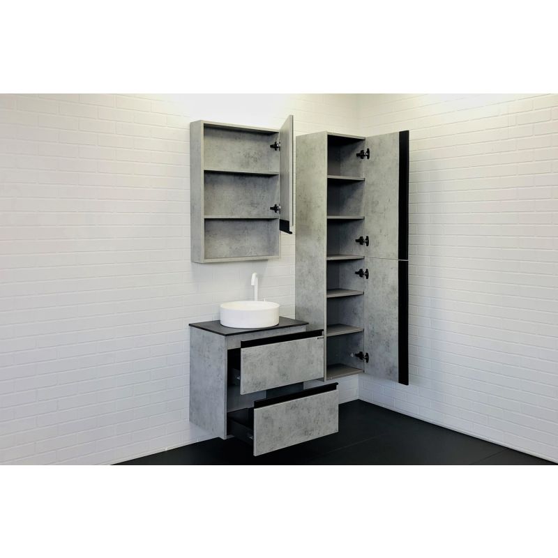 Зеркало-шкаф Comforty "Эдинбург-60" 00-00002043 бетон светлый