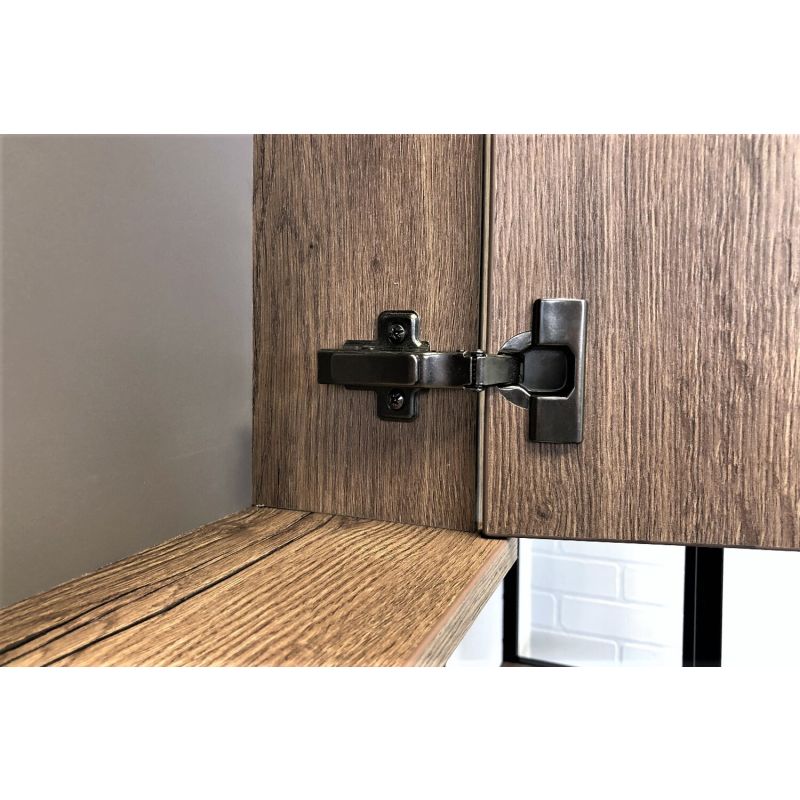 Зеркало-шкаф Comforty "Лиссабон-90" 00-00006136 дуб темный