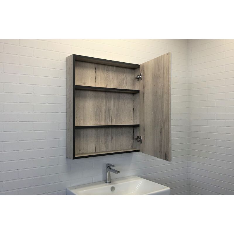 Зеркало-шкаф Comforty Вена-70 00-00009272 дуб дымчатый