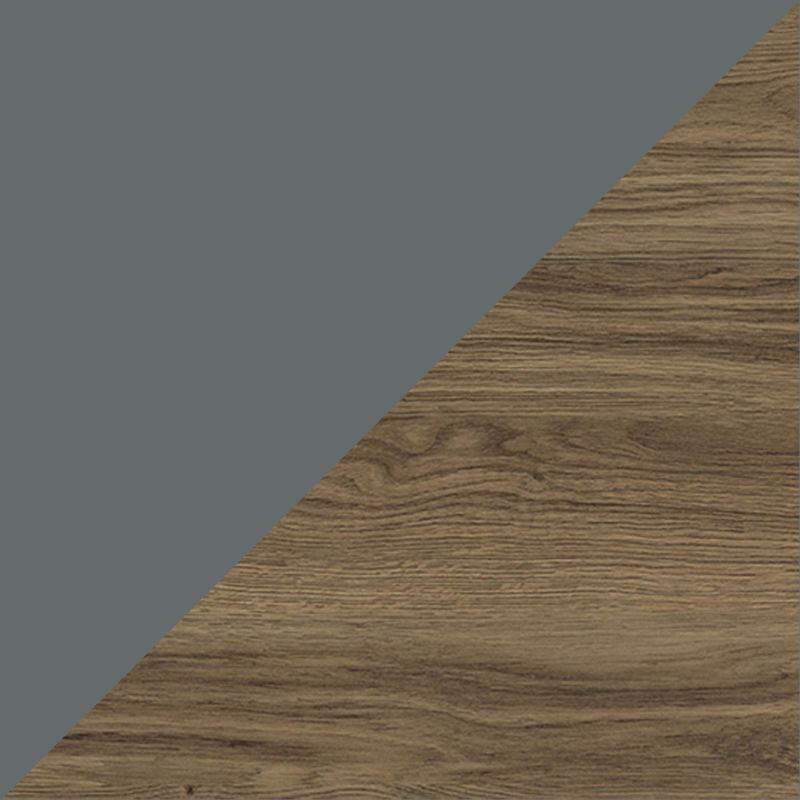 Зеркало-шкаф Comforty Кемер-75 00-00014147 антрацит/дуб тёмно-коричневый LED-подсветка