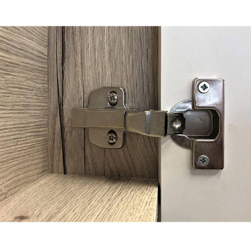 Зеркало-шкаф Comforty Клеон-90 00-00004756 Белый Дуб дымчатый