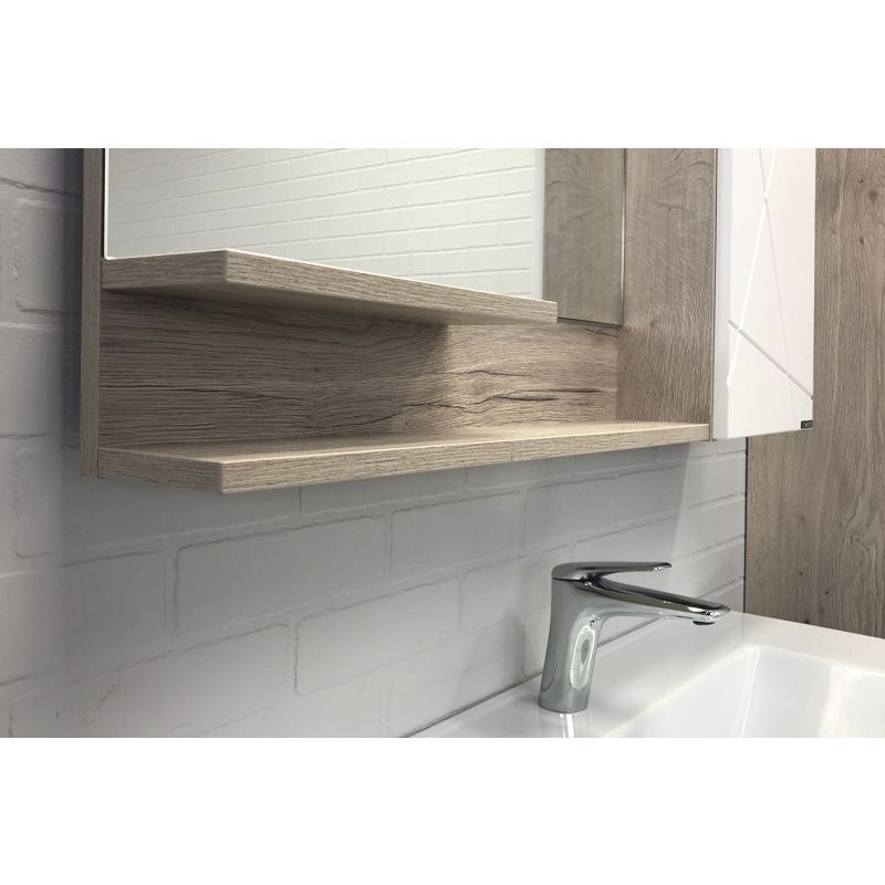 Зеркало-шкаф Comforty Мерано-90 00-00008508 дуб дымчатый