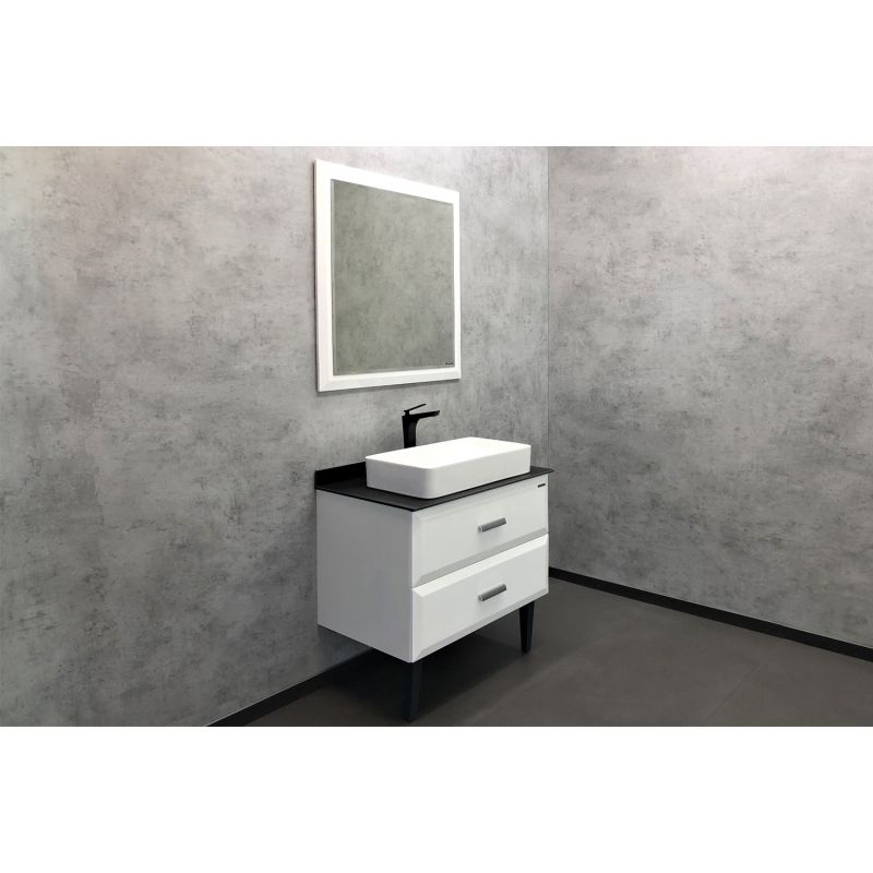 Зеркало Comforty "Империя-80" 00004143507 белый глянец