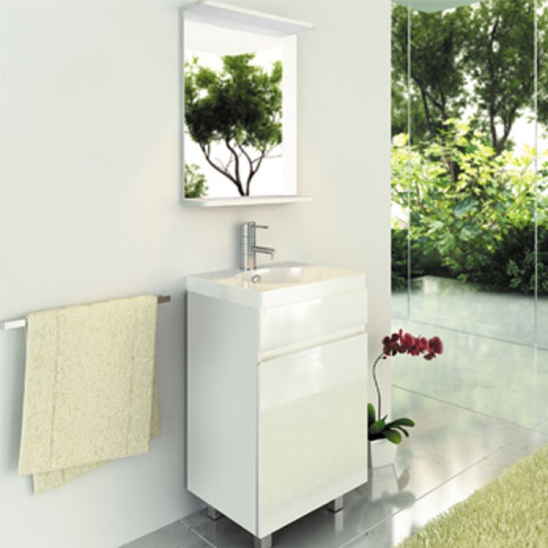 Зеркало Comforty "К-50" 00003120319 белый глянец