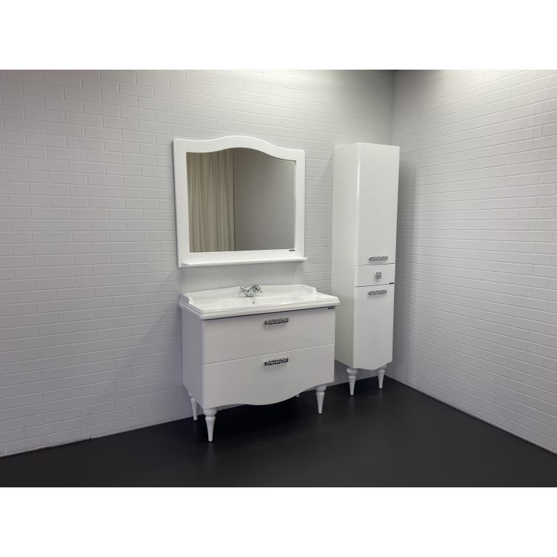 Зеркало Comforty "Монако-100" 00004136986 белый глянец