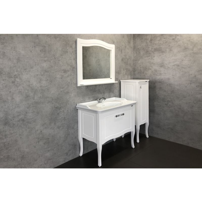 Зеркало Comforty "Павия-100" 00004147986 белый глянец