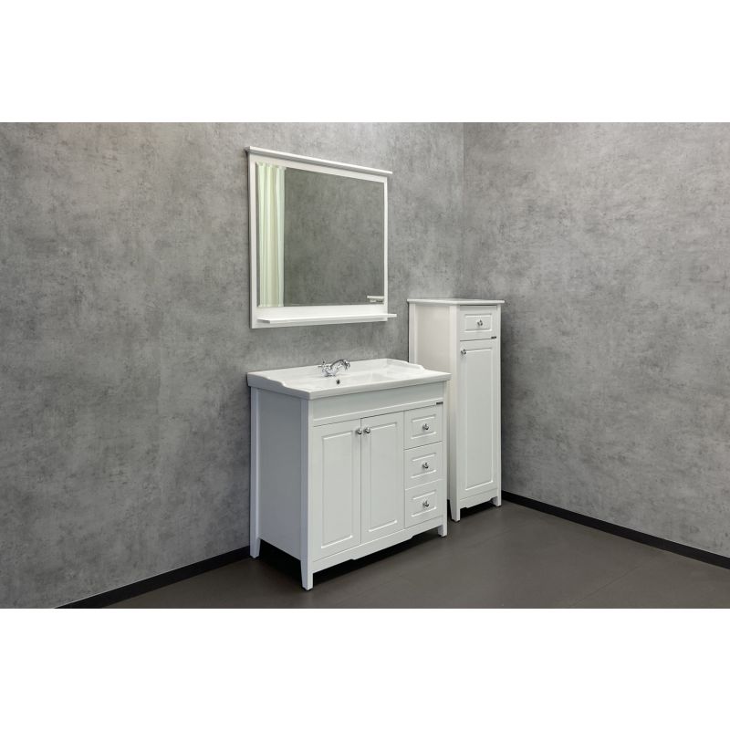 Зеркало Comforty "Тбилиси-90" 00003132632 белый глянец