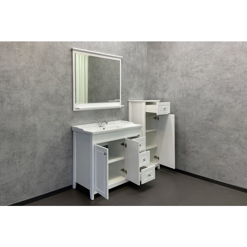 Зеркало Comforty "Тбилиси-90" 00003132632 белый глянец