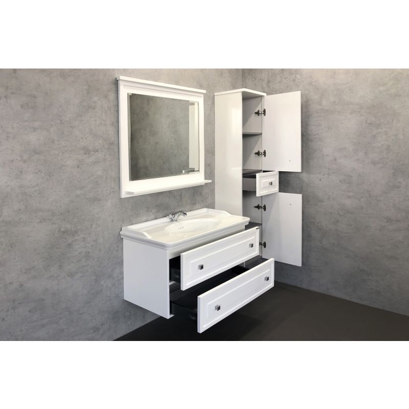 Зеркало Comforty "Феррара-100" 00004147993 белый глянец