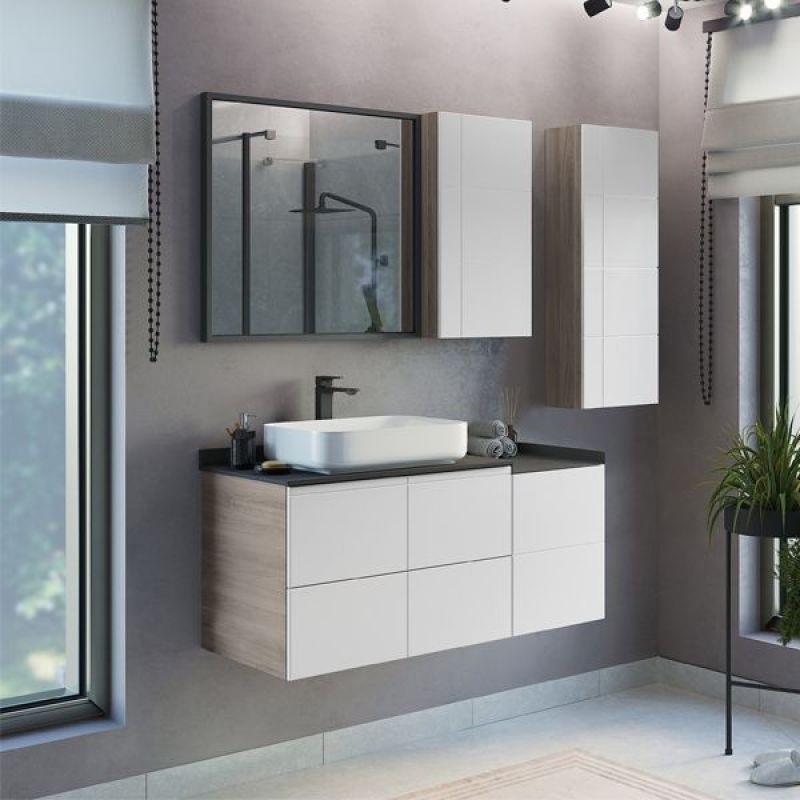 Зеркало Comforty Бредфорд-75 00-00009966 рама серый графит