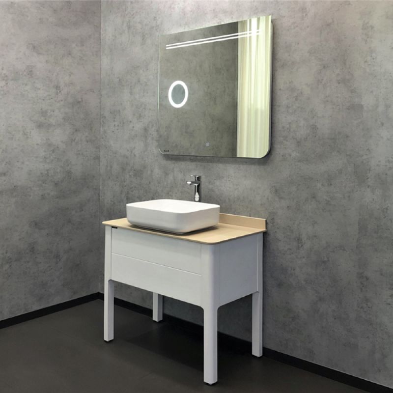 Зеркало Comforty Лондон-90 00-00014140 900*800, LED-подсветка, бесконтактный сенсор